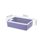 Multi-Purpose Woven Plastic Storage Basket with Handles Organizer Bin for Office, Pantry, and Home
