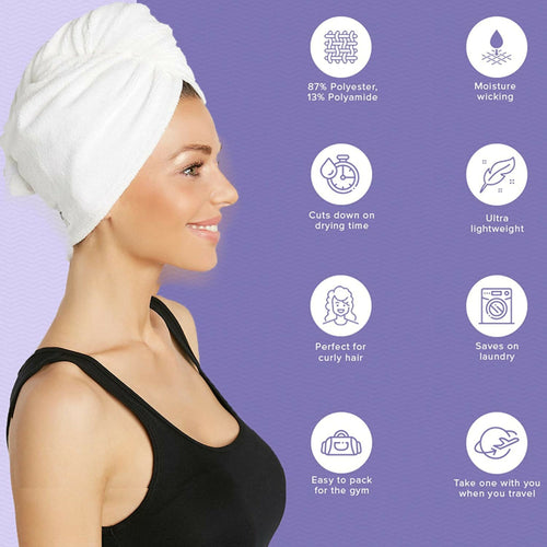 Turbo Twist Towel Hair Towel Wrap For Women