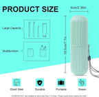 Portable Toothbrush & Toothpaste Holder Case | Travel Storage Box with Cup Function