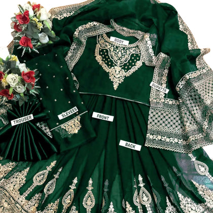 Unstitched Maxi, Elegant Indian Bridal, for Women