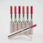 Velvety Glossy Lipstick Set includes 12 multicolor shades with a creamy texture and smooth glossy finish.