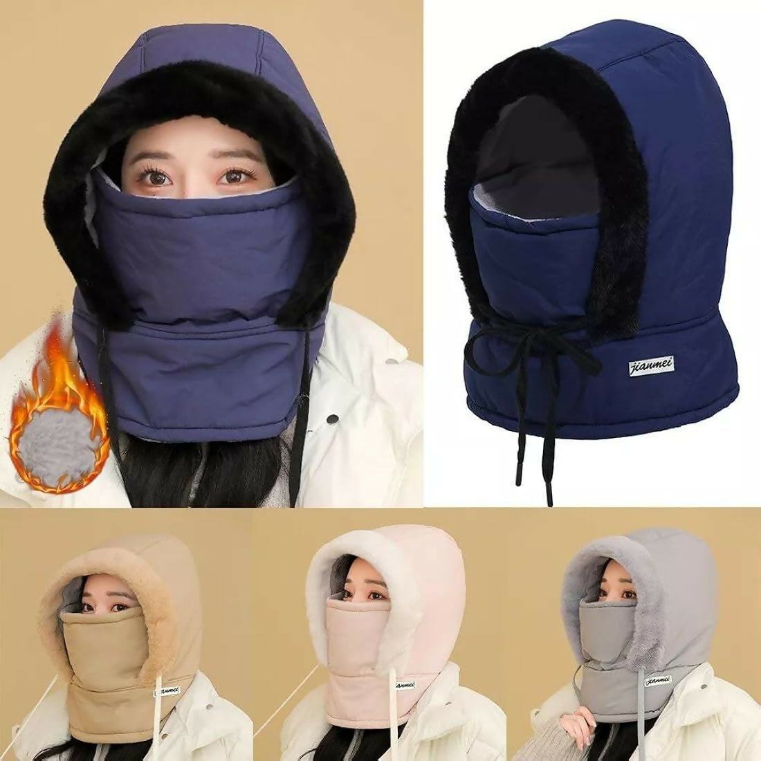 Ultra‑Warm Balaclava Cap | Soft & Comfortable Winter Mask | Full Face Coverage for Men & Women (Random Colour)