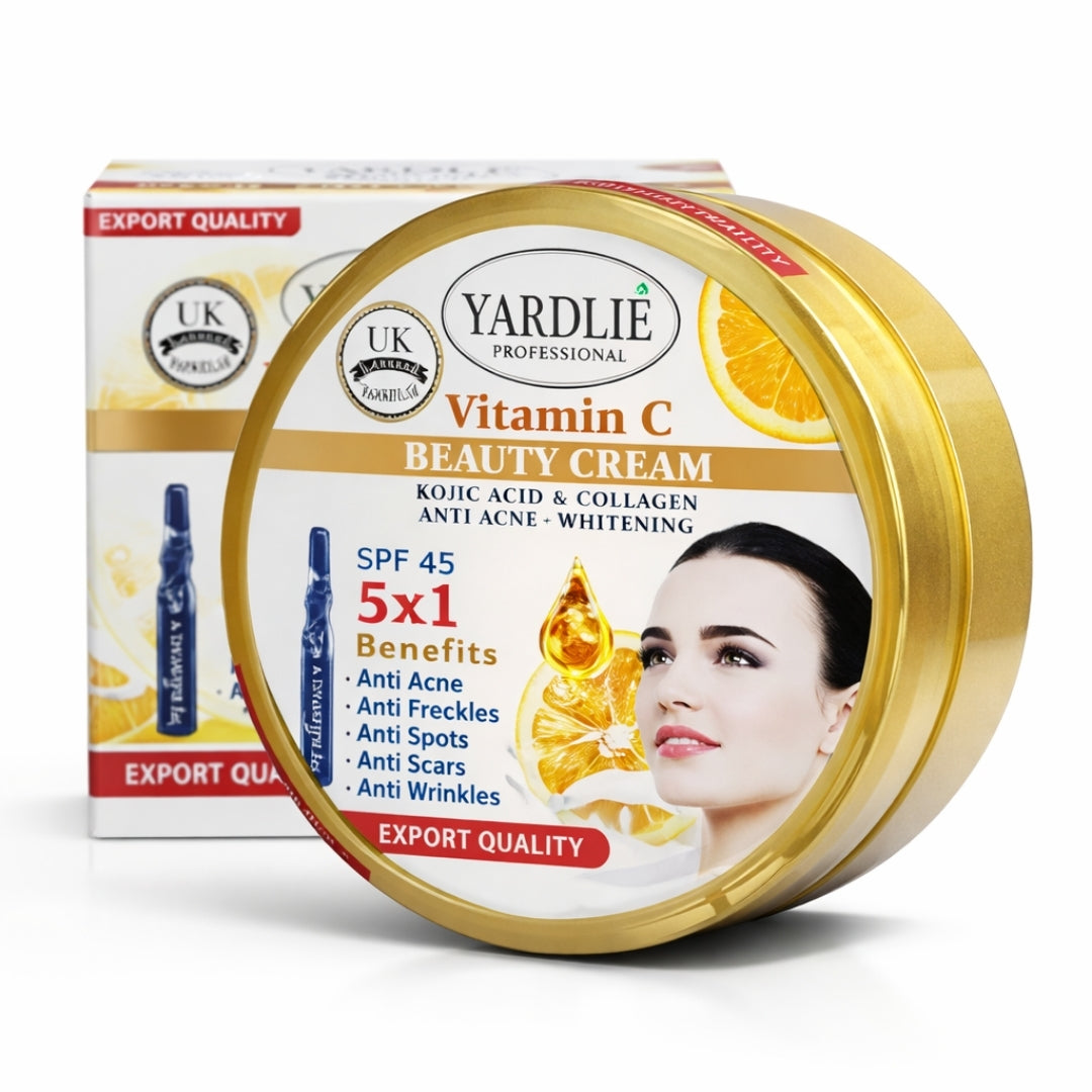Vitamin C Face Cream SPF45 Yardlie Skin Care Cream for All Skin Types