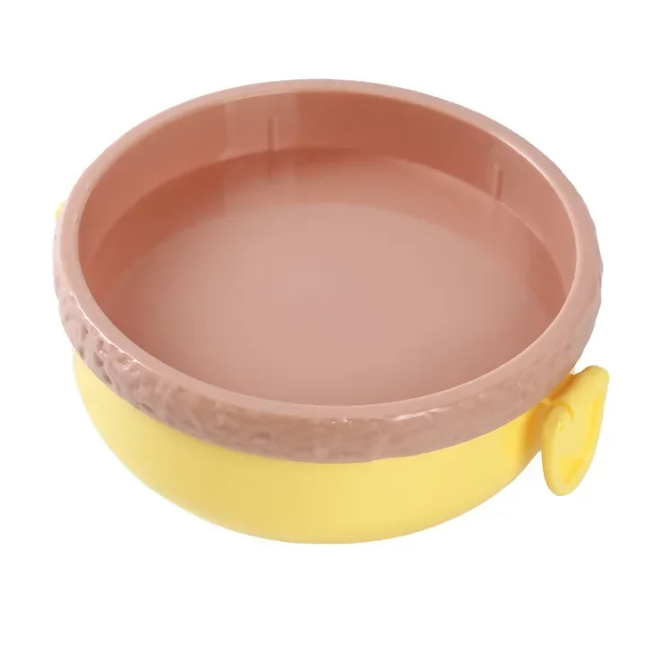 Lunch Box For Kids Burger Hamburger Shaped Multi Layer 6×3.5 Inches Multicolor Portable Food Container