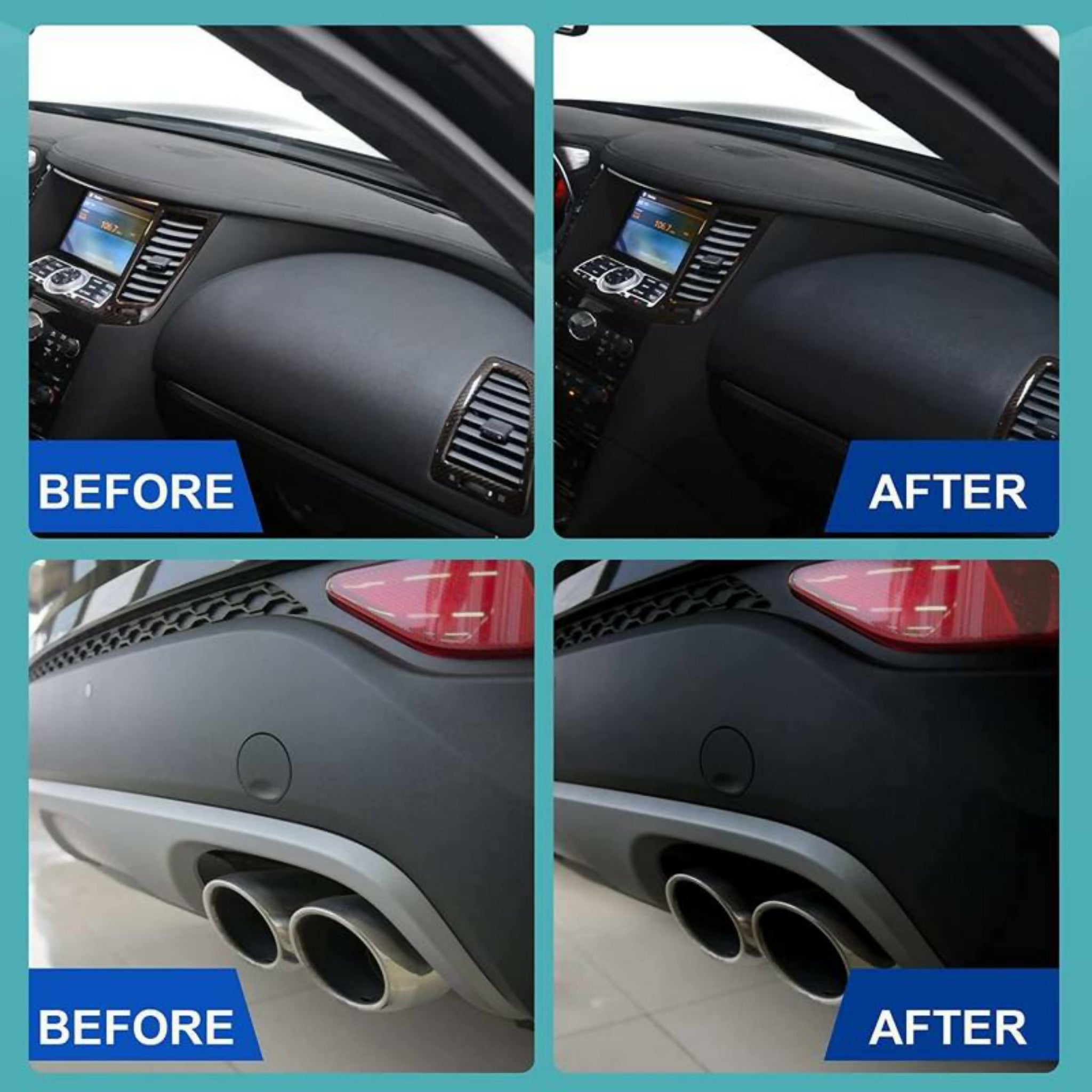 Ouhue Nano Coating for Car Plastic – Interior & Exterior Plastic Restorer for Long-Lasting Shine & Protection