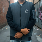 New Winter Collection Charcoal Grey “Smile” Printed Zipper Jacket for Men & Boys – Premium French Fleece, Stylish, Warm & Comfortable Winter Wear (M, L, XL) - Extra Large