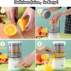 Portable USB Rechargeable Citrus Juicer – Automatic Wireless Orange Juicer Extractor