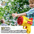 Bubble Machine Gun, 29 Holes Blaster & Exciting Bubble Blaster, for Kids'