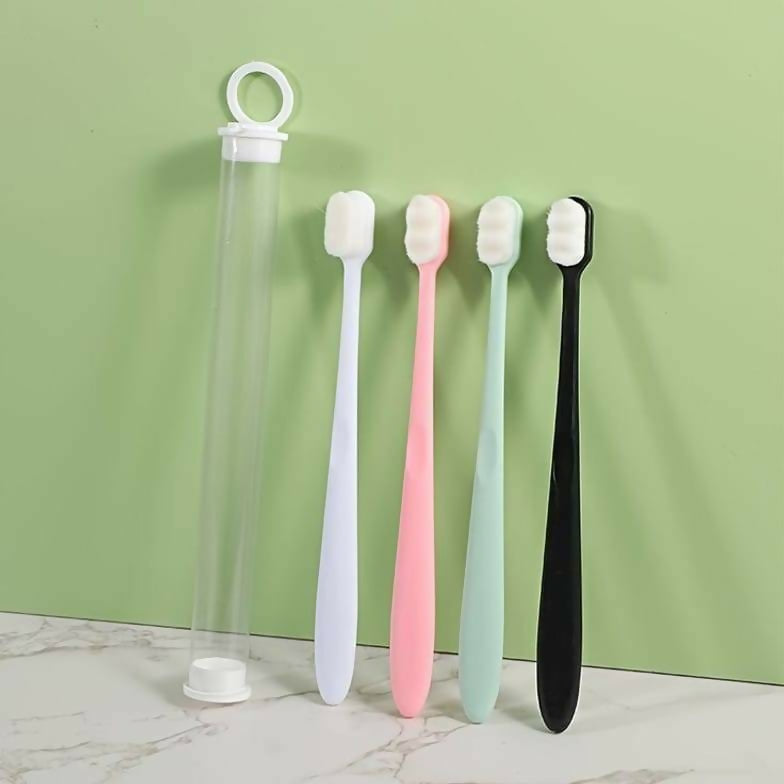 1Pc Soft Tooth Brush Micro Nano Tooth Brush For Sensitive Gums With Extra Soft Floss Random Color