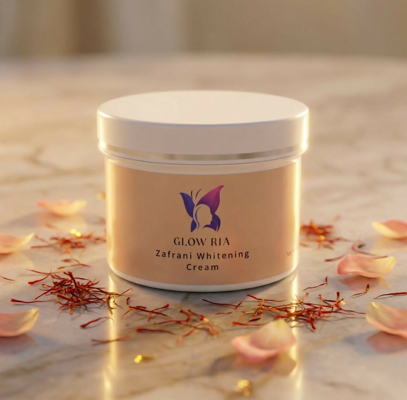 Glow Ria Zafrani Whitening Cream 100G Skin Brightening Cream For Radiant And Even Looking Skin
