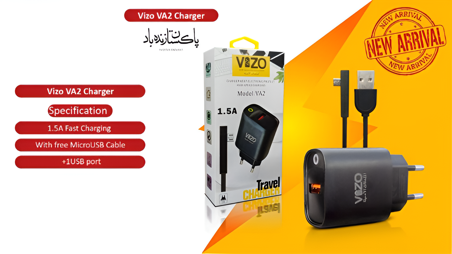 Mobile Charger, VA2 Micro USB, 1.5A Output Reliable