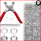 Hollow Metal Snap Button Set,Snap Fasteners,with Pliers,Leather Snap Buttons for Jeans Pockets