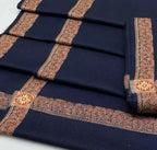 Pure Print Border Pashmina Shawl - High Quality