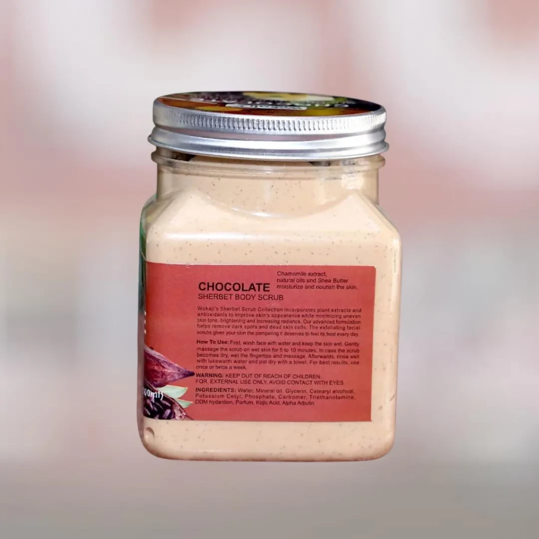 Wokali Orignal Face & Body Care Chocolate Sherbet Facial Scrub