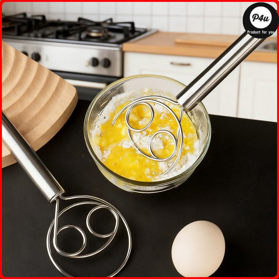 Large hand dough mixer stick