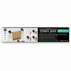 Wall-mounted towel rack without drilling