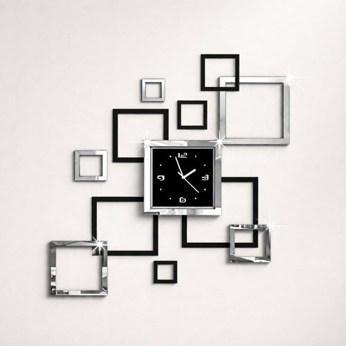 Wall Clock, Acrylic Mirror, Decorative Home Clock -  20 Inch