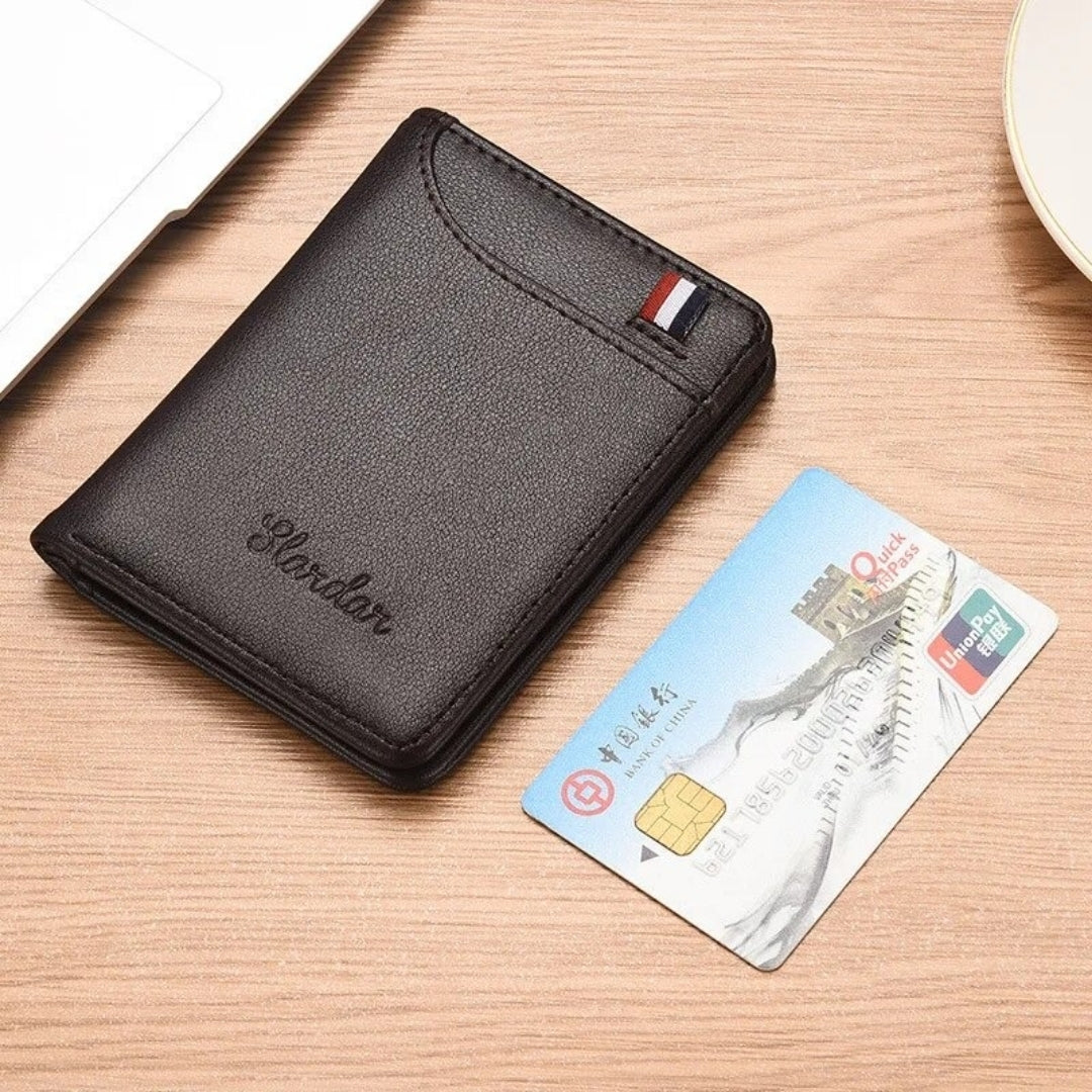 Wallet, Premium Stylish LV, Slim Leather Card Holder Beige for Men