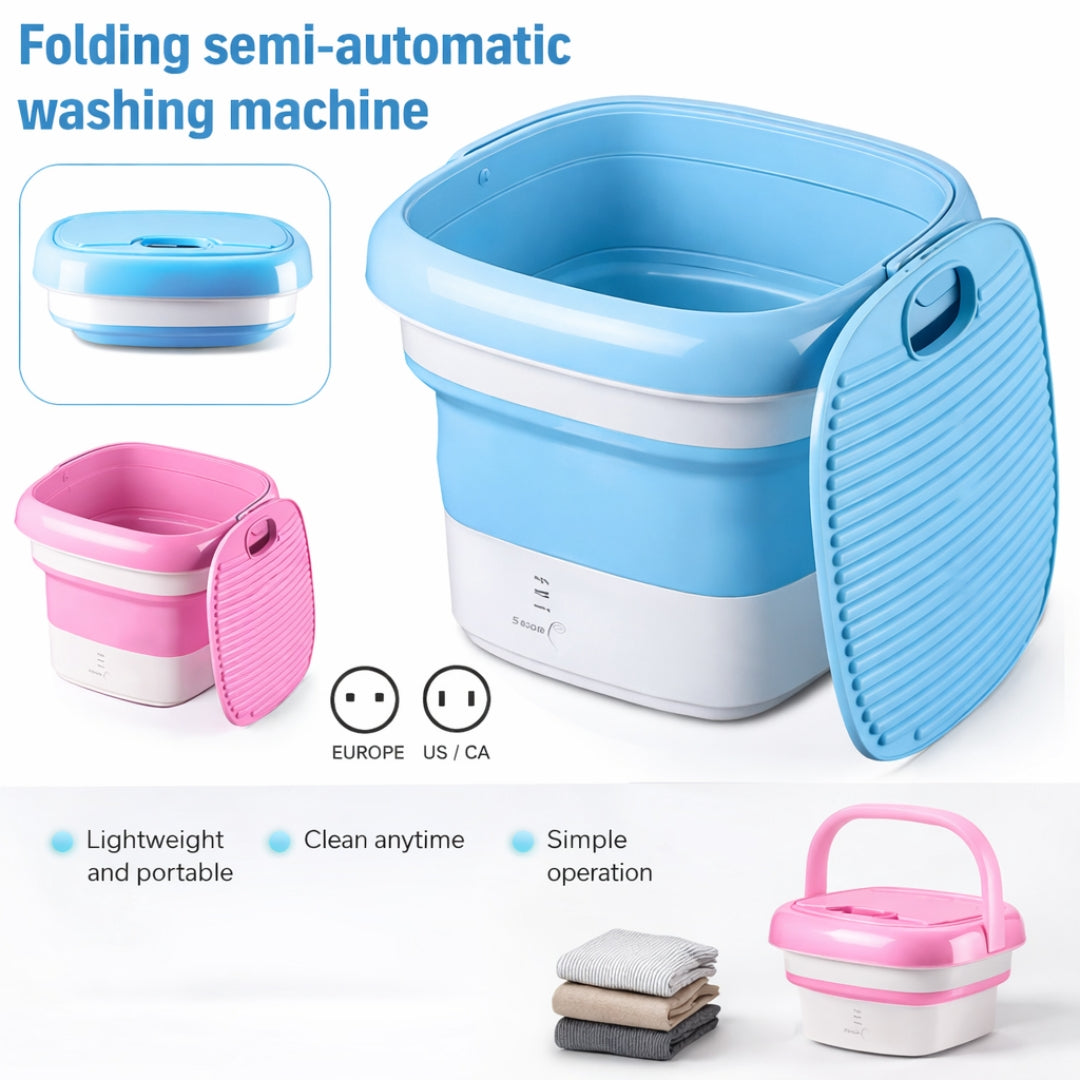Washing Machine, Compact Foldable Mini Laundry, 2kg Capacity
