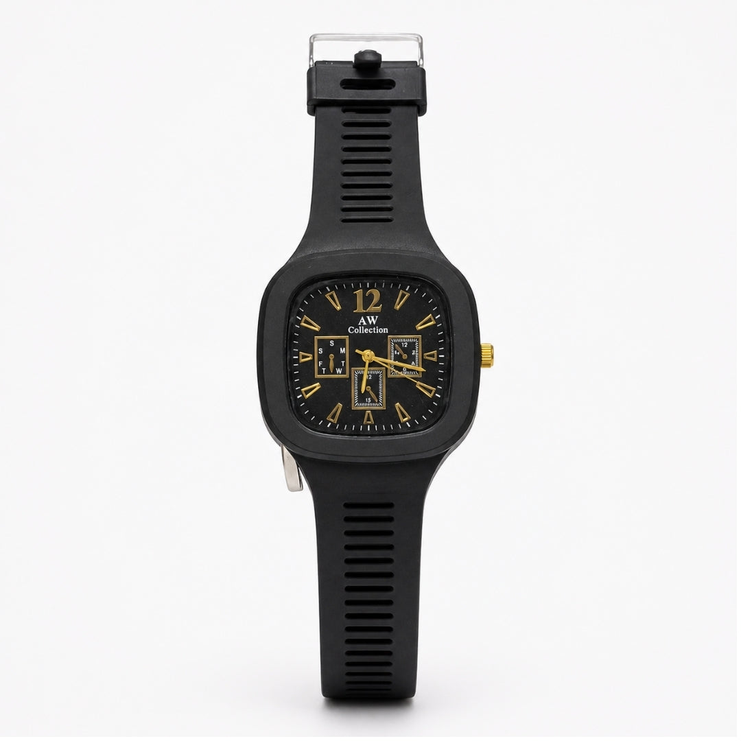 Watch, Silicone Strap  Analogue Dial Lightweight Fashion for Men