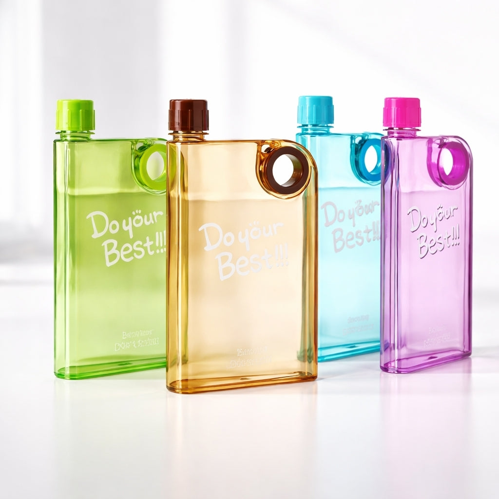 Water Bottle, Notebook Style Slim, Portable Memo