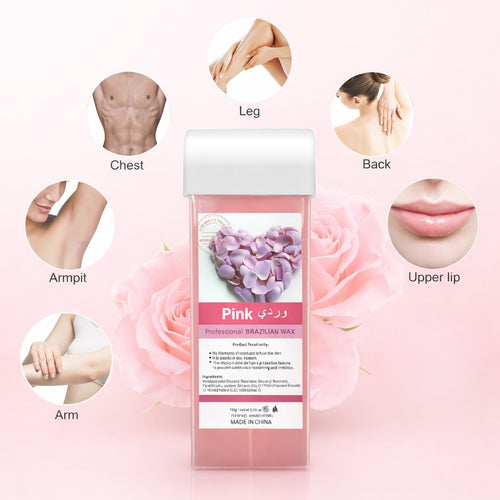 Wax, Natural Roll On Refill Cartridge for Home and Salon Use