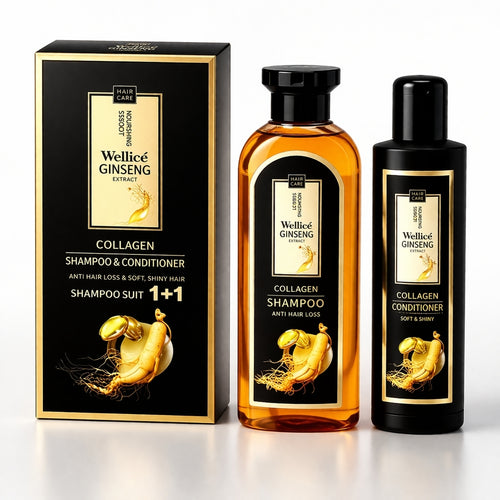 Wellice Ginseng Shampoo & Conditioner, Strengthens & Nourishes Hair