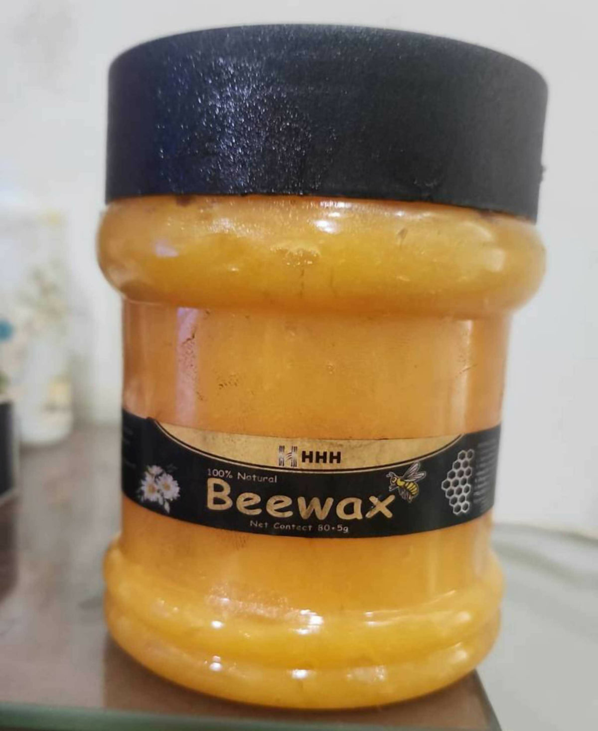 HHH Beeswax 500g – Pure Natural Beeswax for Wood Polish, Furniture Shining, DIY & Crafts