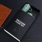 Stainless Steel Vacuum Flask Set 500ml with 2 Cups Travel Bottle