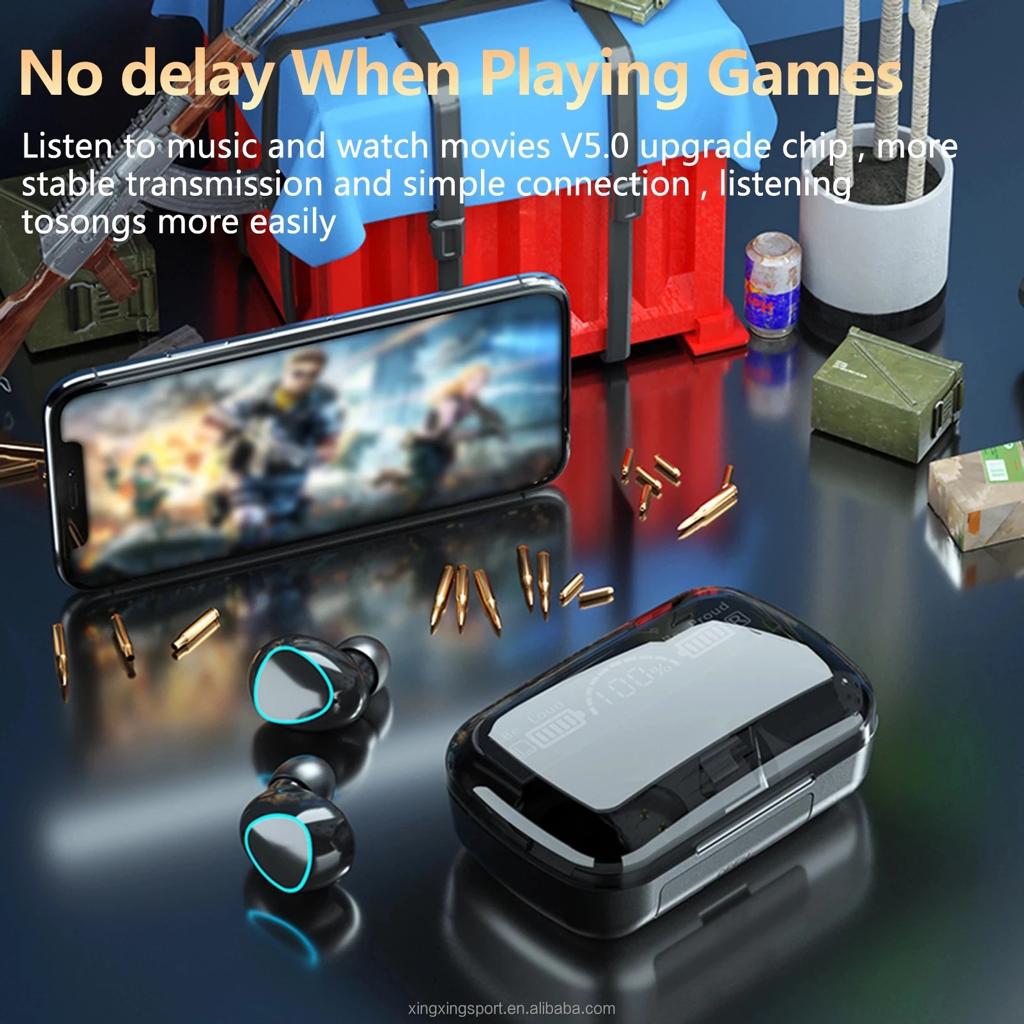 Earphones, Wireless with Touch Control Long Battery Backup and Power Bank Case