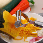 Heavy Duty Stainless Steel Kitchen Peeler with Comfortable Handle