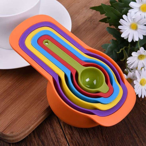 Cups, Plastic Measuring Set 6 Pieces Baking and Cooking Tools