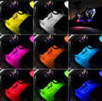 RGB Interior LED Lights 4 Strip Ambient Foot Light Kit for Car