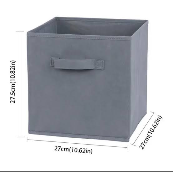 Storage Cube Basket, Foldable, Non-Woven Fabric Organizer