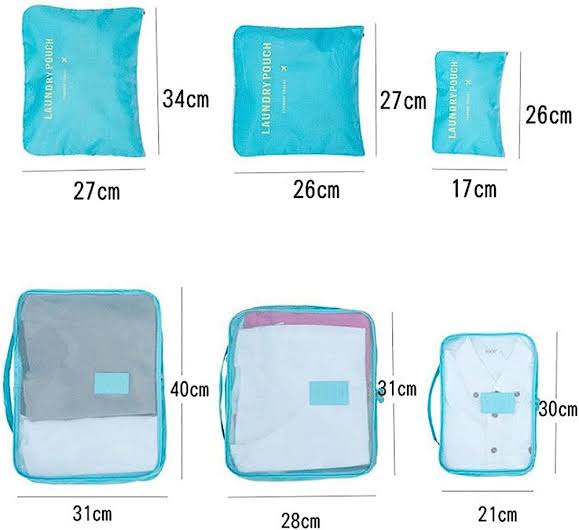 Bags, Travel Storage, Packing Organizer Set