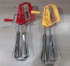 Egg Beater, Manual Push, Stainless Steel Kitchen Whisk Mixer