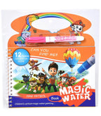 Water Magic Coloring Book with Refillable Water Pen Kids Drawing Book