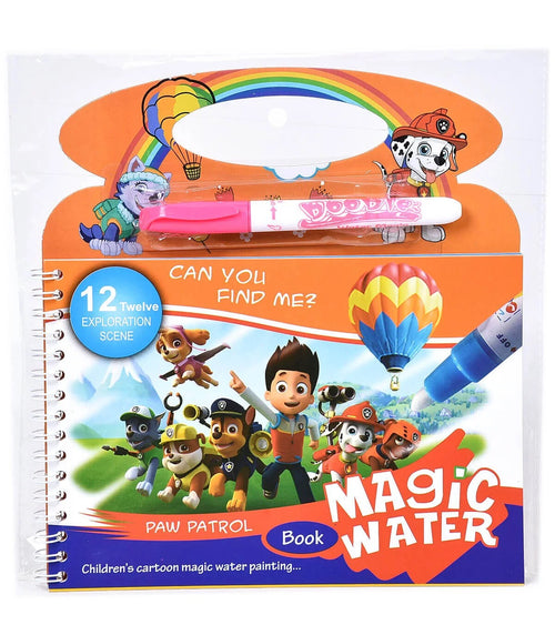 Water Magic Coloring Book with Refillable Water Pen Kids Drawing Book