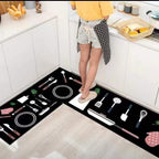 Velveteen Non Slip Floor Mat Absorbent Door and Kitchen Mat