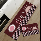 Velveteen Non Slip Floor Mat Absorbent Door and Kitchen Mat