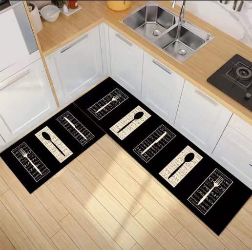 Velveteen Non Slip Floor Mat Absorbent Door and Kitchen Mat
