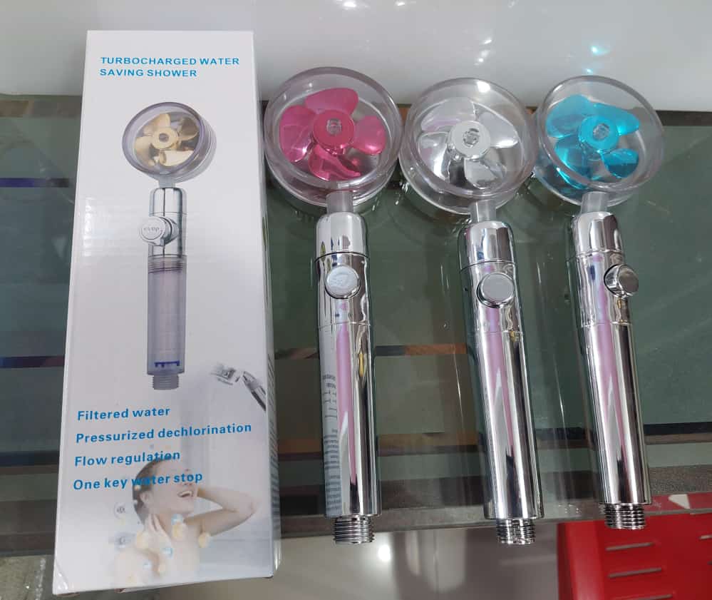 Shower Head, Pressurized Handheld, with Micro Nozzle Water Saving Design