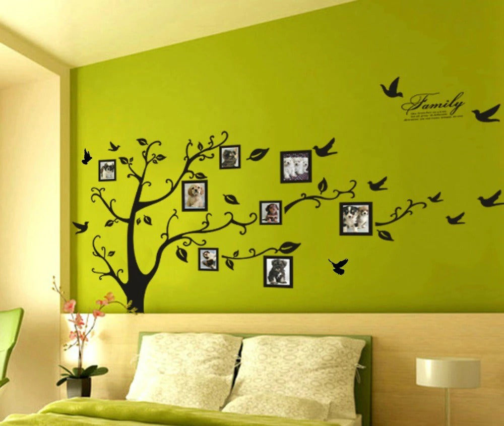 3D Family Photo Tree Wall Sticker Large PVC DIY Wall Decor