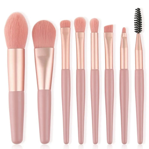Cosmetic Brush, Portable Set for Face and Eye Makeup