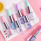 Lipstick Gel Pen Colorful Cute Black Ink for Women