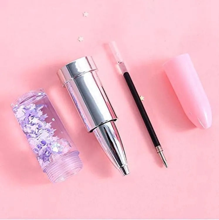 Lipstick Gel Pen Colorful Cute Black Ink for Women