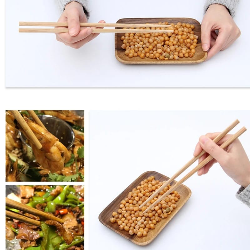 Chopsticks, Natural Bamboo for Sushi, Noodles, and Chinese Food - 20pcs Set