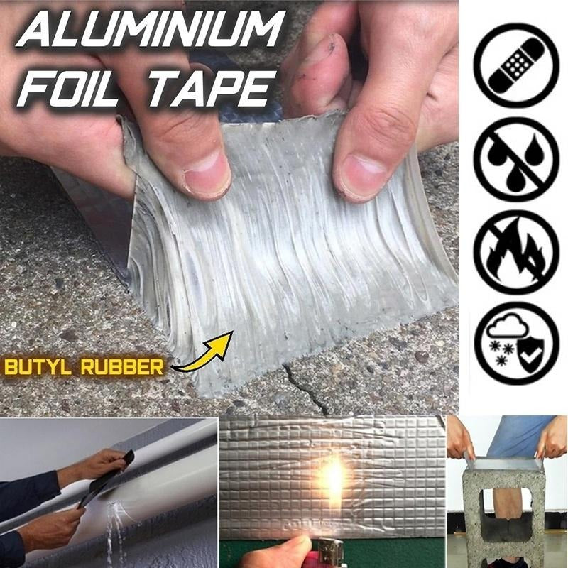 Tape, Butyl Rubber Waterproof Repair 2 Inch x 1.5 Meter