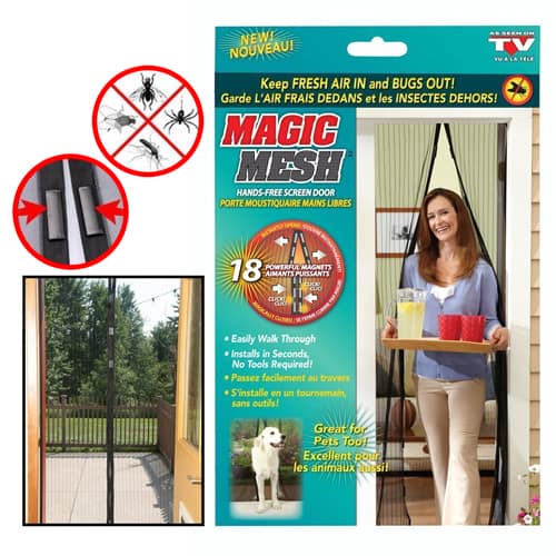 Net Curtain, Magnetic Mesh Screen Door Hands Free Mosquito