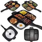 Pancakes, Divided Non Stick Skillet Pan for Eggs and Meals